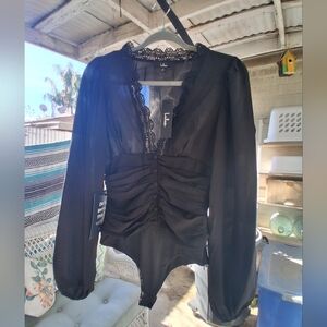 Black Lace Elegant Top